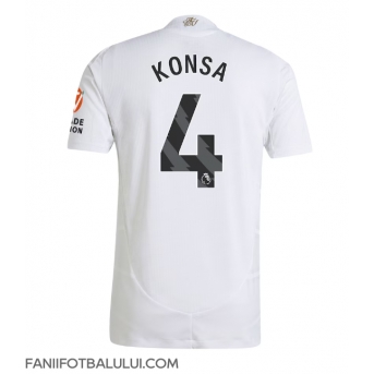 Aston Villa Ezri Konsa #4 Tricou Fotbal Replică 2024-25 Barbati Deplasare